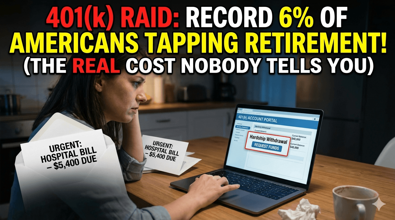 401(k) Hardship Withdrawals Hit Record 6%: Why Americans Are Raiding Retirement (And the Real Cost)