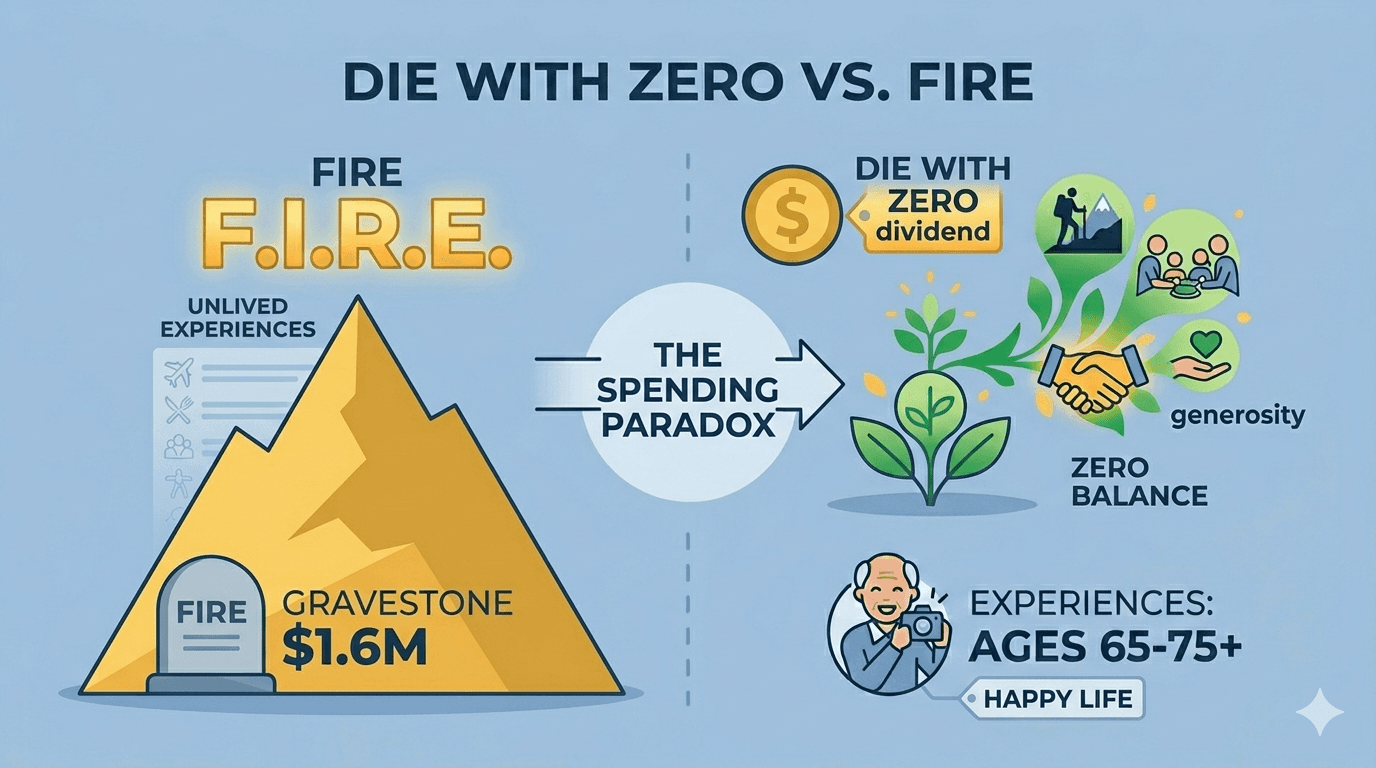 Die With Zero vs FIRE: The Retirement Spending Paradox