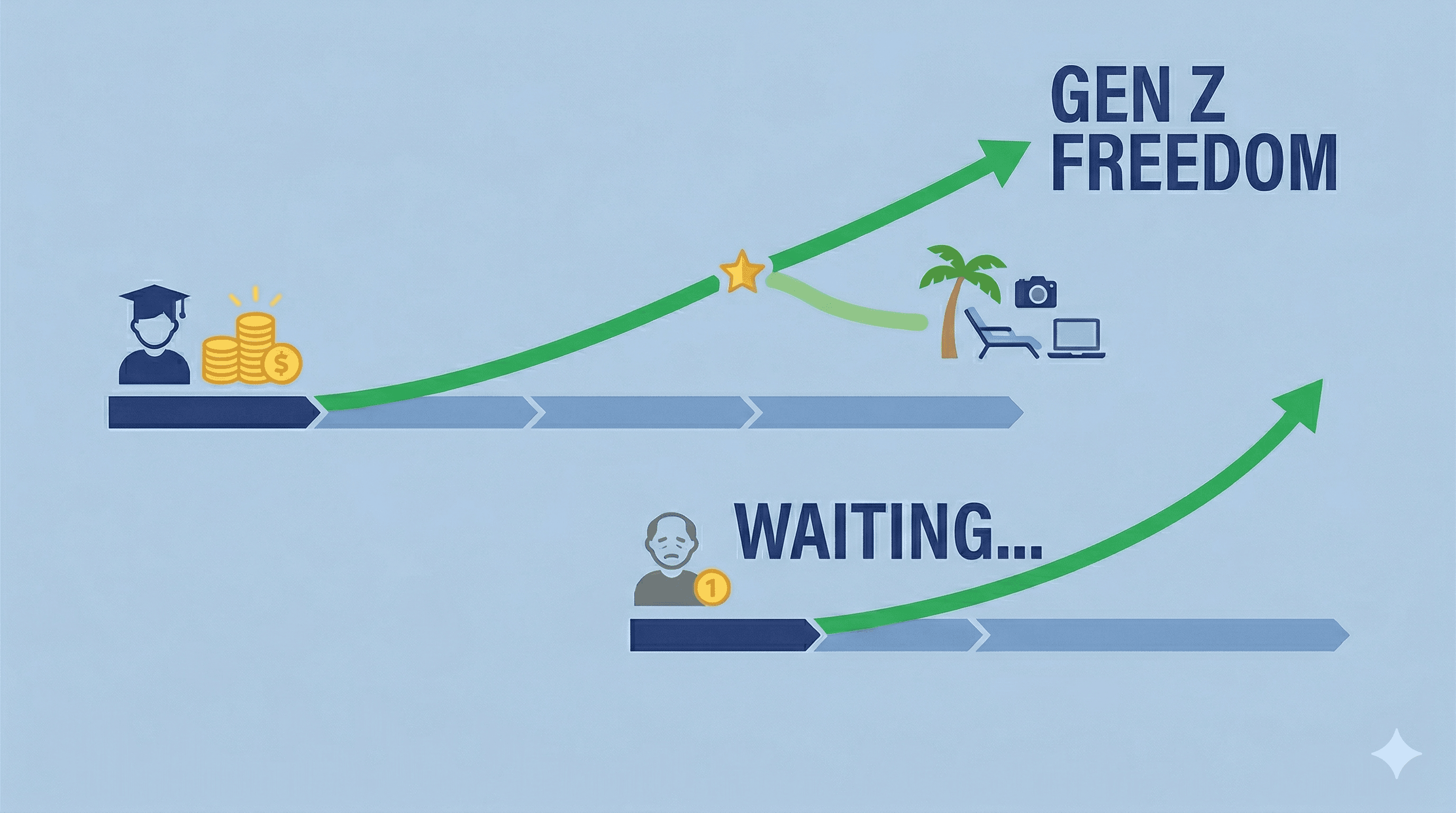 Gen Z Retirement Math: Start at 22, Semi-Retire by 45-50