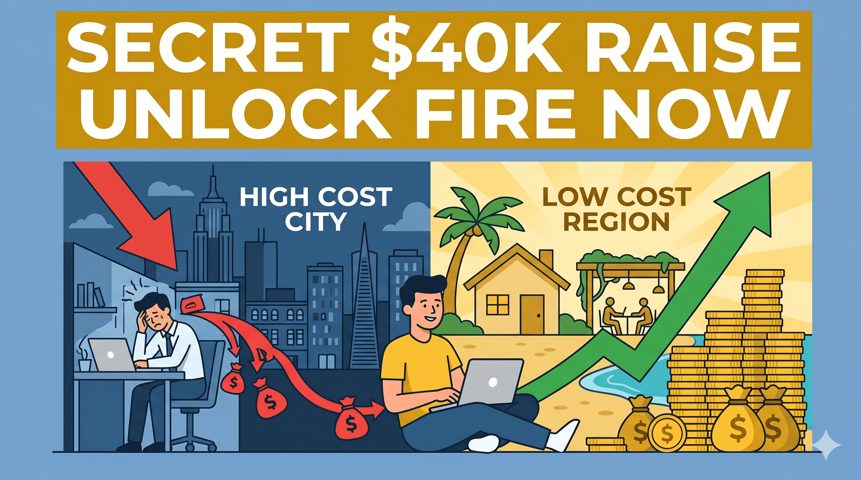 Geographic Arbitrage: Keep a Big-City Salary, Save $40K/Yr