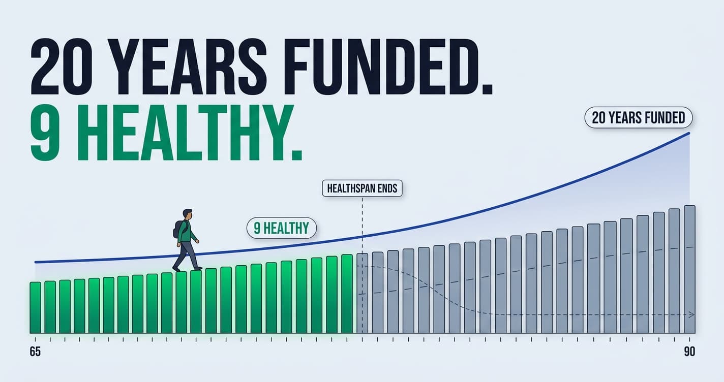 Healthspan vs Lifespan: My FIRE Plan Funds Me to 90 and Assumes a Body It Never Modeled