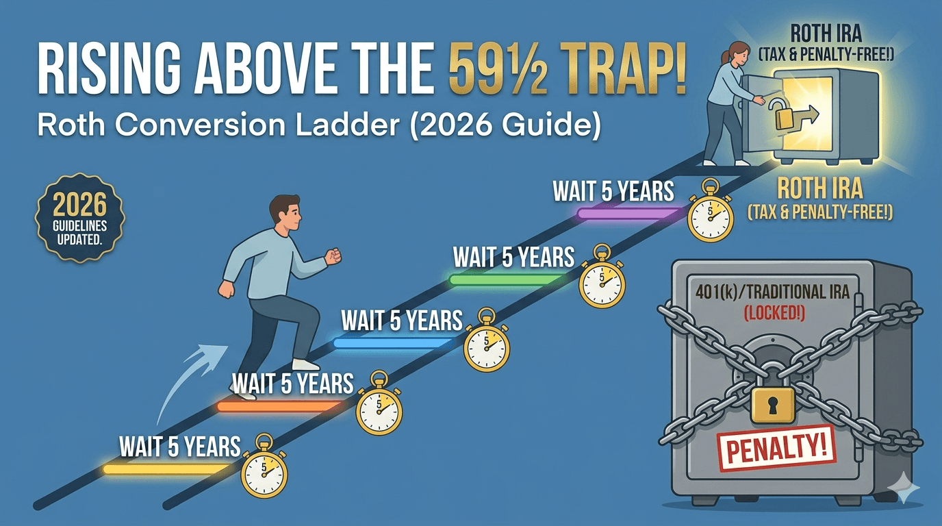 Roth Conversion Ladder: Retire Early, Skip the 10% Penalty