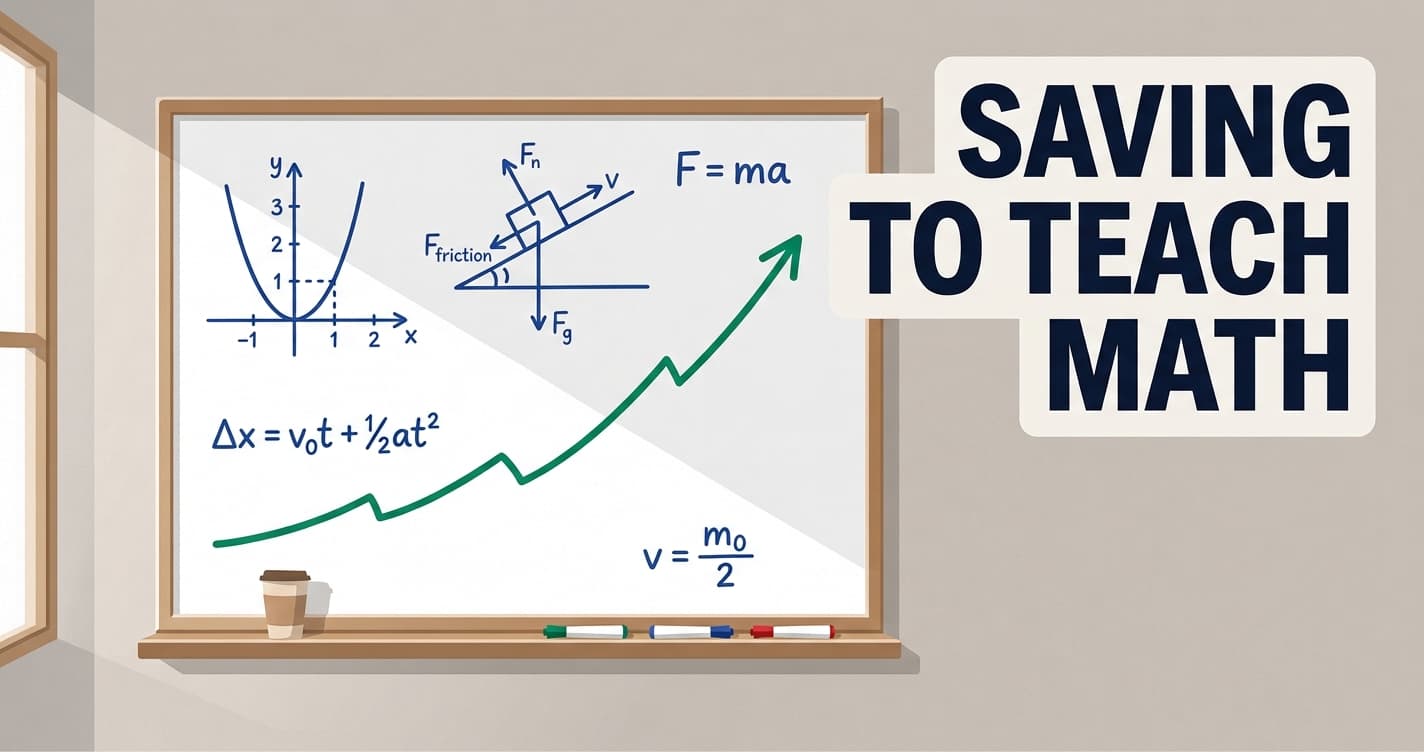 At 40 I Don't Want to Stop Working. I Want to Teach High-School Math for a Fraction of My Salary.